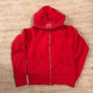 Red lululemon hoodie